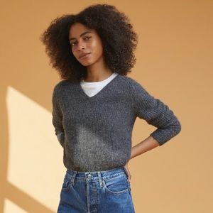 Everlane Alpaca V-Neck Sweater